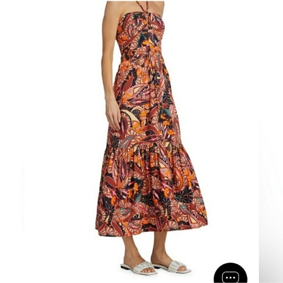 NWT Revolve x House of Harlow 1960 Paisley Tiered Halter Maxi Dress - Picture 3 of 8